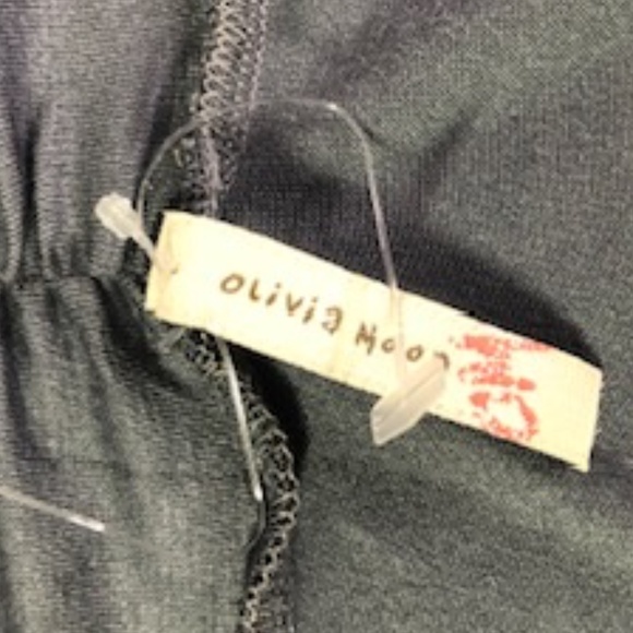 NWOT Olivia Moon Faux Cross Front Drape Style Relaxed Fit Blouse Size L - Picture 6 of 8